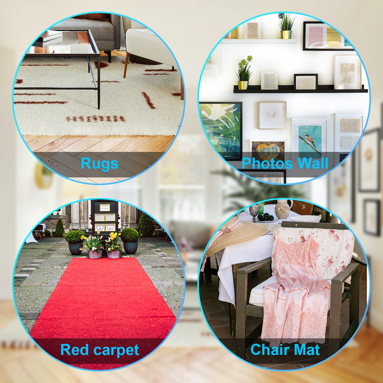 2inch x 33ft Heavy Duty Double Sided Tape - Super Strong Adhesive Mounting Tape with Fiberglass Mesh for Home, Office, School - Perfect for Hanging Pictures, Posters, Mirrors & DIY Projects
