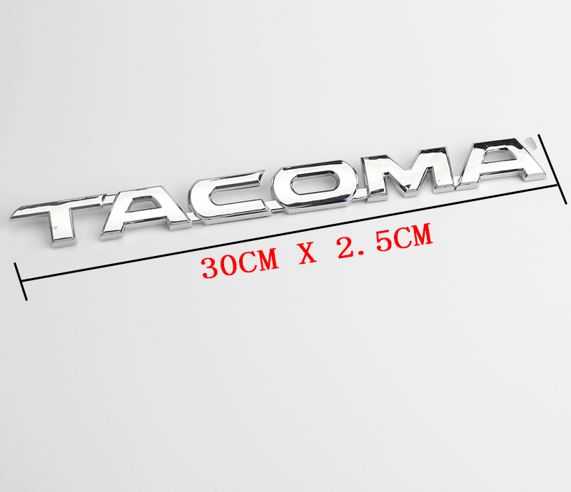 2Pcs Chrome Door Fender Emblems for 2005-2015 Toyota Tacoma - Perfect for Car Customization & Replacement Parts