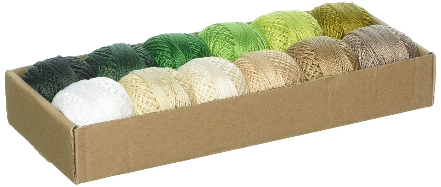 Valdani Pearl Cotton Embroidery Thread Balls - 12 Assorted Colors for Hand Sewing, Cross Stitch & Needlework - Premium Quality Craft Supplies for DIY Projects & Home Decor