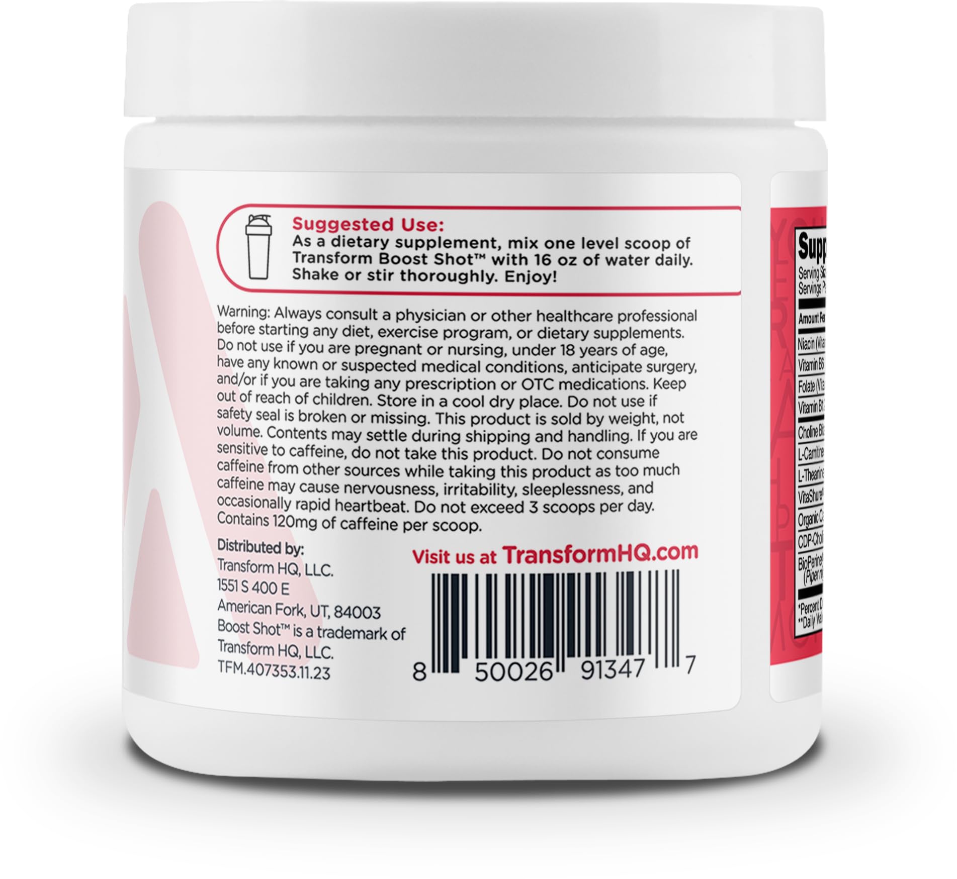 TransformHQ Everyday Boost Shot 28 Servings - Crisp Apple Flavor | Non-GMO, Gluten-Free Energy Supplement for Workouts, Focus & Daily Vitality | Perfect for Pre-Workout, Office & Active Lifestyles