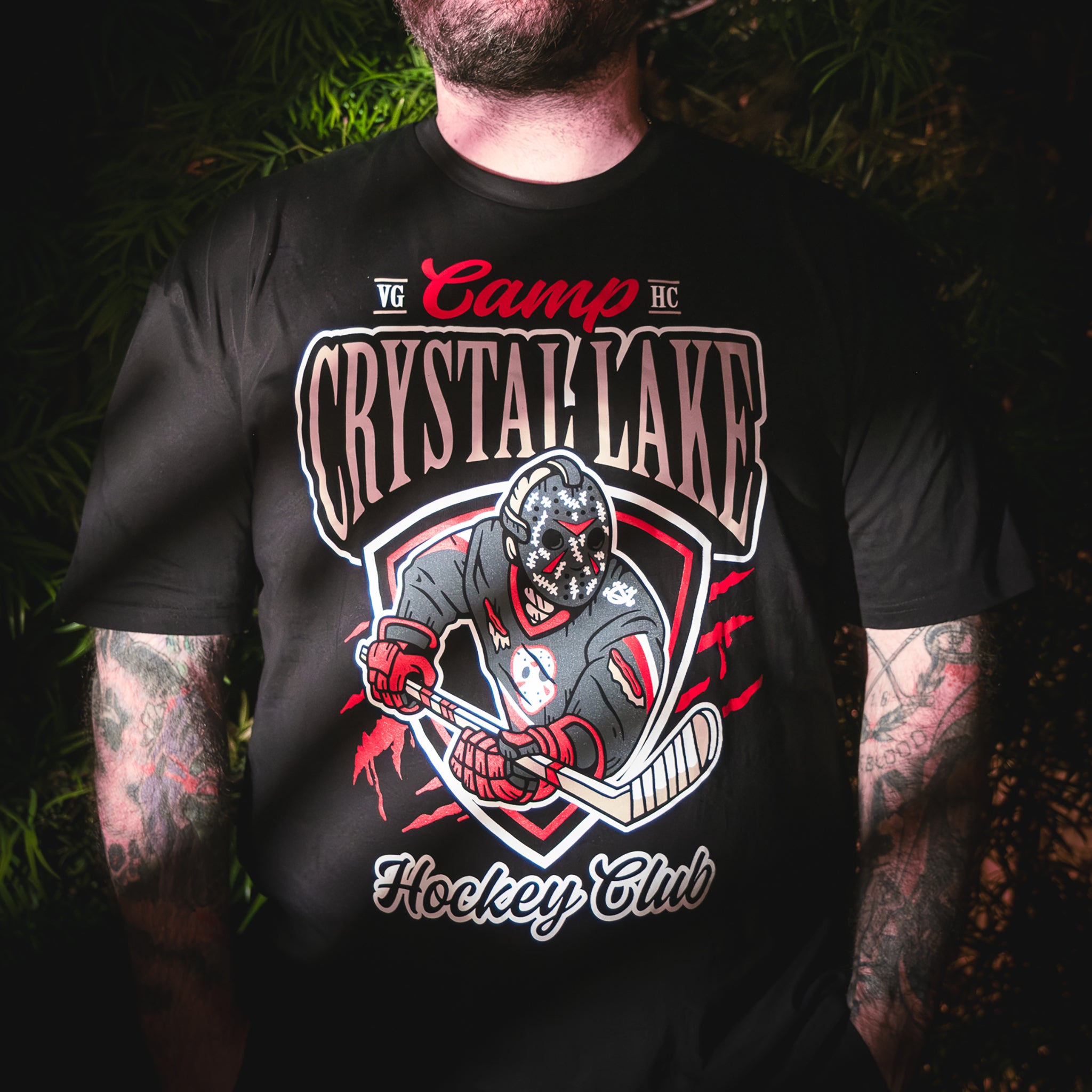 Camp Crystal Lake Premium T-Shirt - Horror Movie Fan Merch - Perfect for Halloween, Cosplay & Horror Conventions