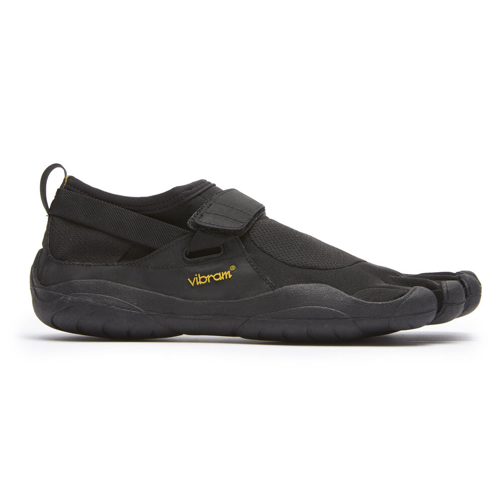 Vibram Men's KSO Barefoot Shoes - Black Minimalist Trail Running & Water Sports Shoes for Hiking, Yoga, and Gym Workouts
