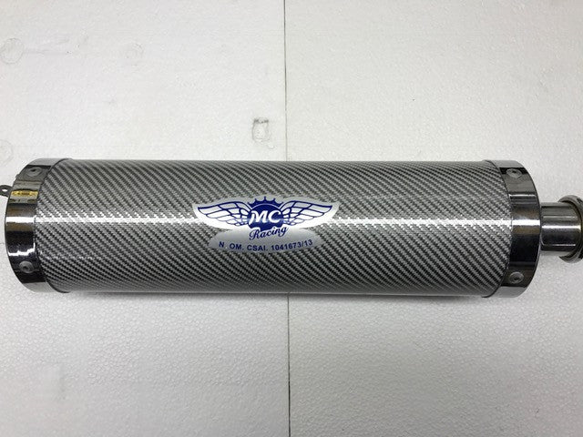 Premium Short Carbon Fiber Muffler Silencer - High Performance Exhaust Upgrade for Cars & Motorcycles - Perfect for Racing, Street Riding & Off-Road Adventures