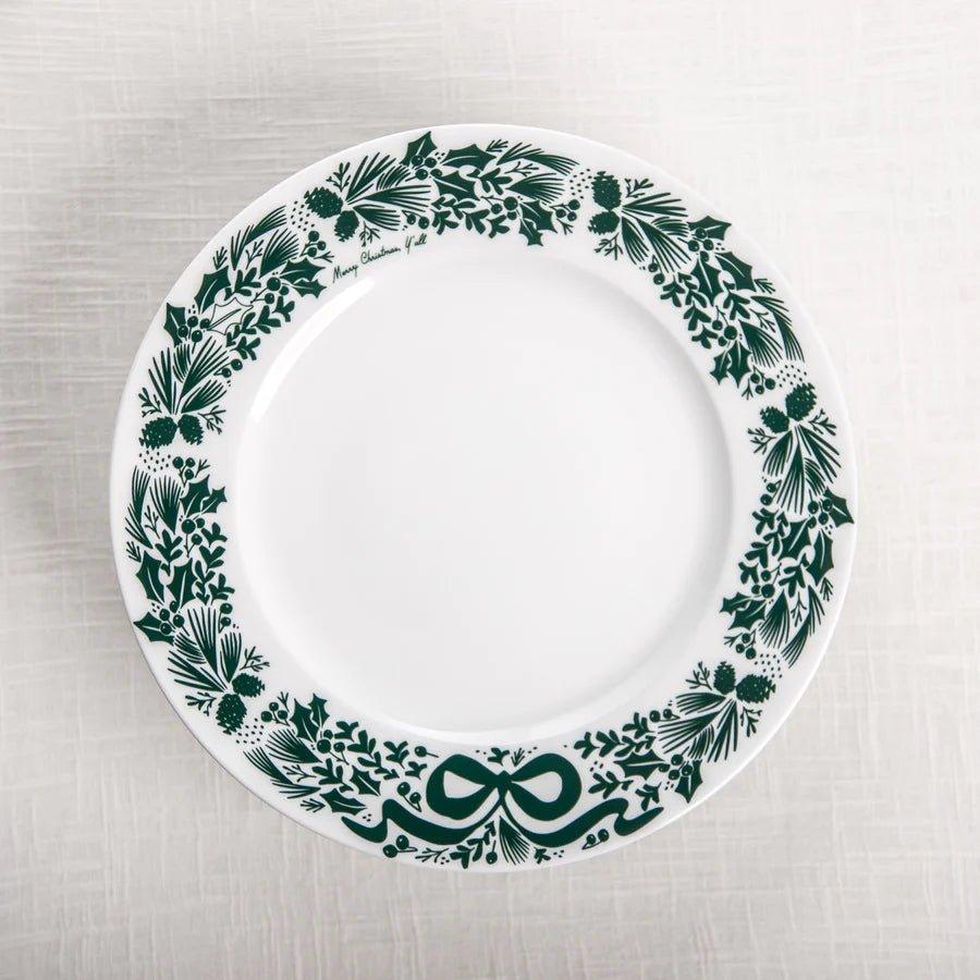 Festive Christmas Dinner Plates Set - 12-Piece Holiday Dinnerware for Christmas Party, Family Gatherings & Festive Celebrations