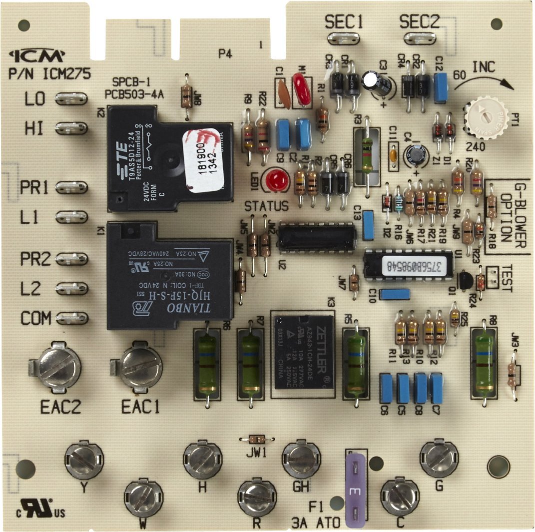ICM275C Fan Speed Controller - Adjustable Thermostat for HVAC, Cooling Systems & Home Ventilation | Perfect for Attics, Garages & Workshops