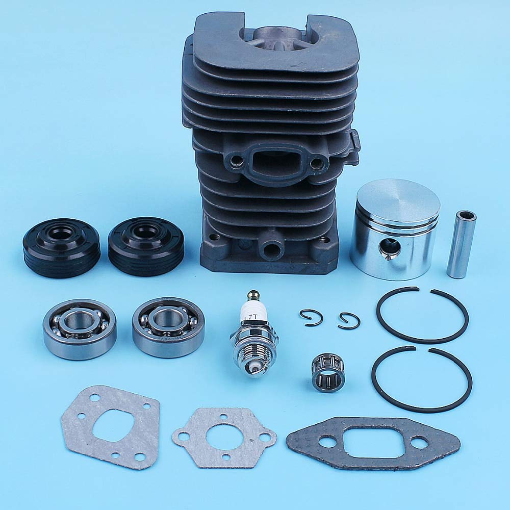 Yuton 41mm Cylinder Piston Crank Bearing Oil Seal Gasket Kit - Compatible with McCulloch MAC CAT 335 338 435 438 440 444 Chainsaw - Replacement Parts for Engine Repair & Maintenance - Perfect for DIY Chainsaw Fixes & Professional Use