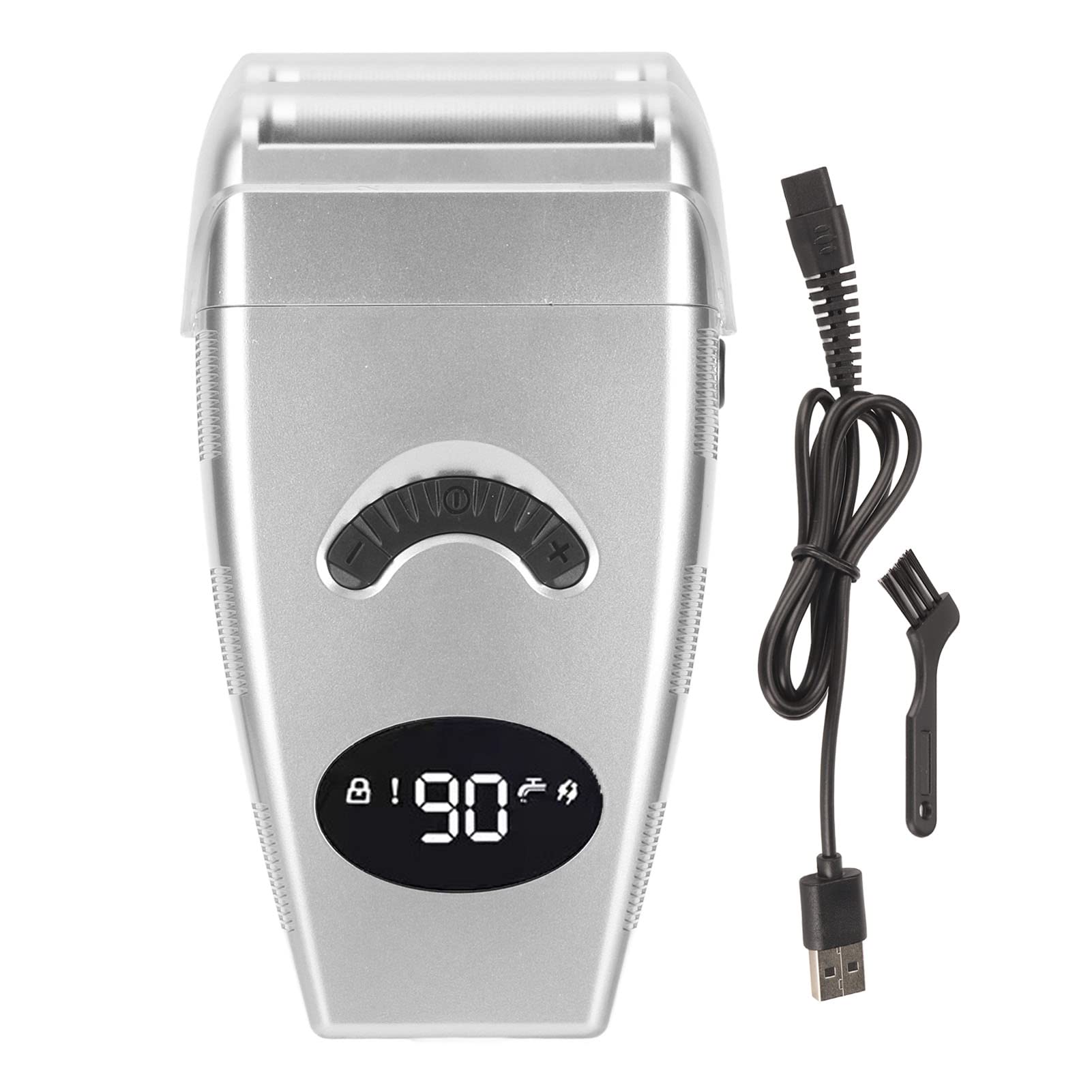 Professional Rechargeable Waterproof Electric Hair Clipper for Men - Floating Blade, Wet/Dry Use, Hypoallergenic with LED Screen - Perfect for Home Grooming, Beard Trimming & Salon Styling