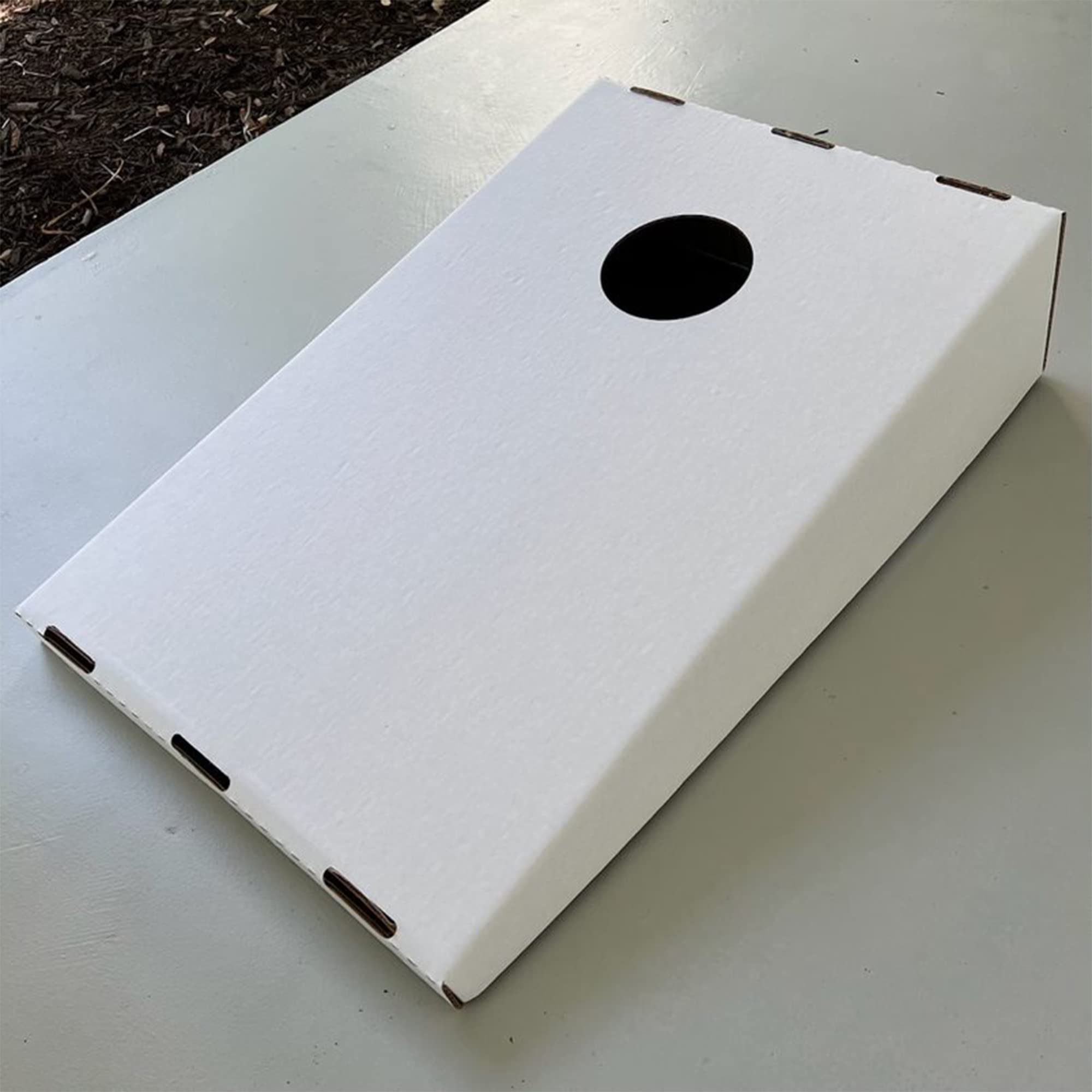 Premium Foldable Cornhole Boards Set with Support Beams - 2 Pack Outdoor Lawn Game for Backyard, BBQ, Picnic, Tailgating & Parties (Birthday, Wedding, Garden Events) - Durable Cardboard Design for Adults & Kids