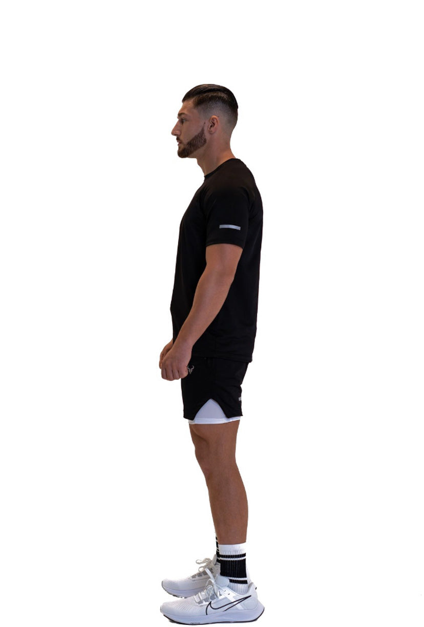 Cerus Black Quantum Men's T-Shirt - Premium Cotton Short Sleeve Tee for Casual Wear, Gym & Everyday Comfort