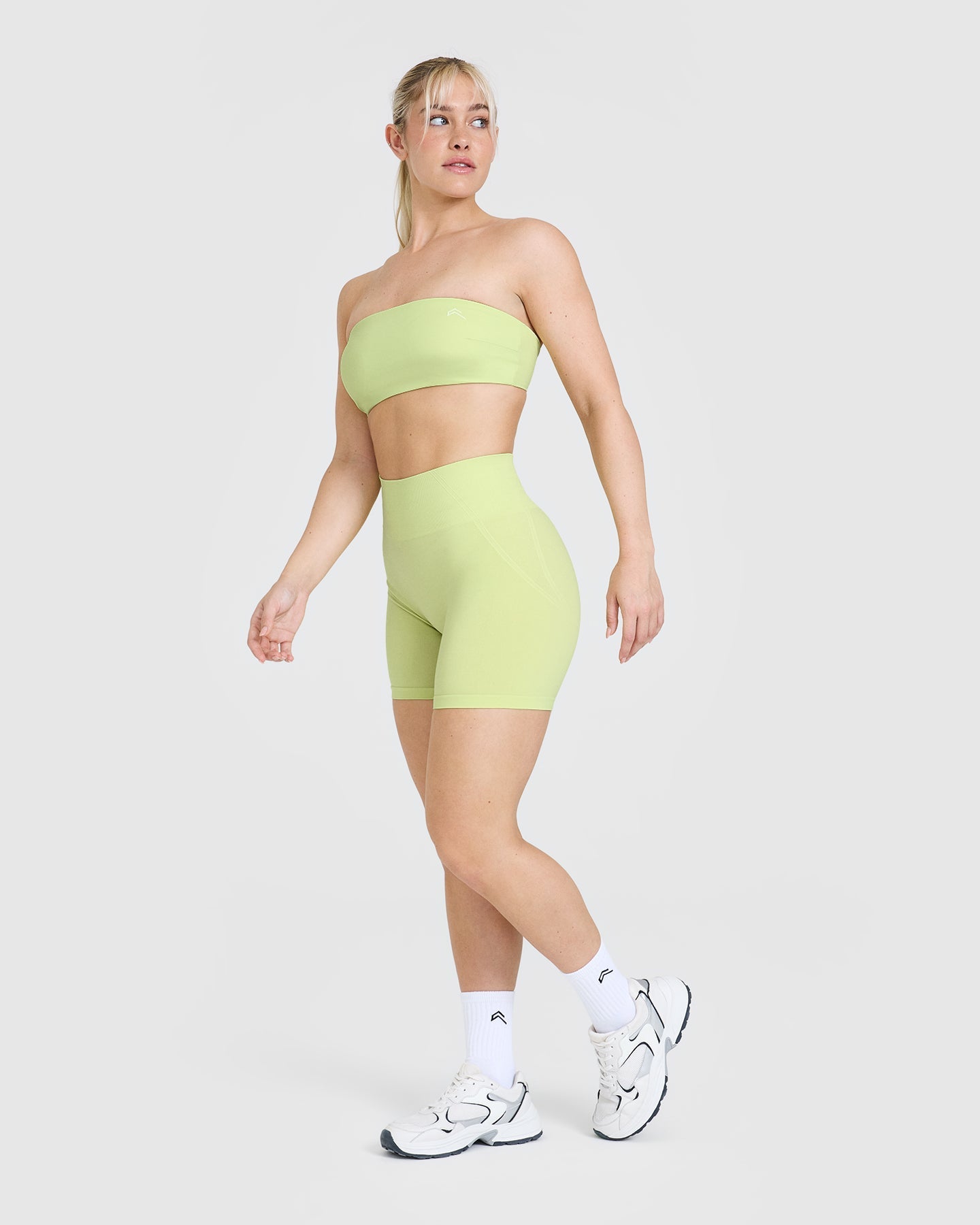Unified Micro Bandeau Bralette - Seamless Wireless Comfort Bra in Pump Green | Yoga, Lounge & Everyday Wear