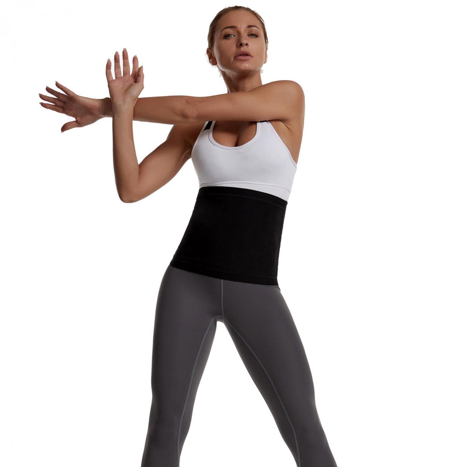 Women's Waist Trainer Corset for Weight Loss & Body Shaping - Sweat-Enhanced Slimming Belt for Workout, Fitness & Tummy Control - Perfect for Gym, Yoga & Everyday Wear