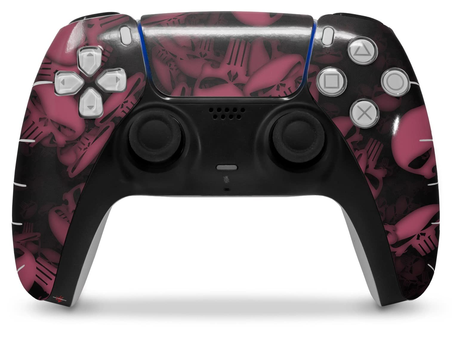 PS5 DualSense Controller Skin Wrap - Skulls Confetti Pink for Gaming Protection