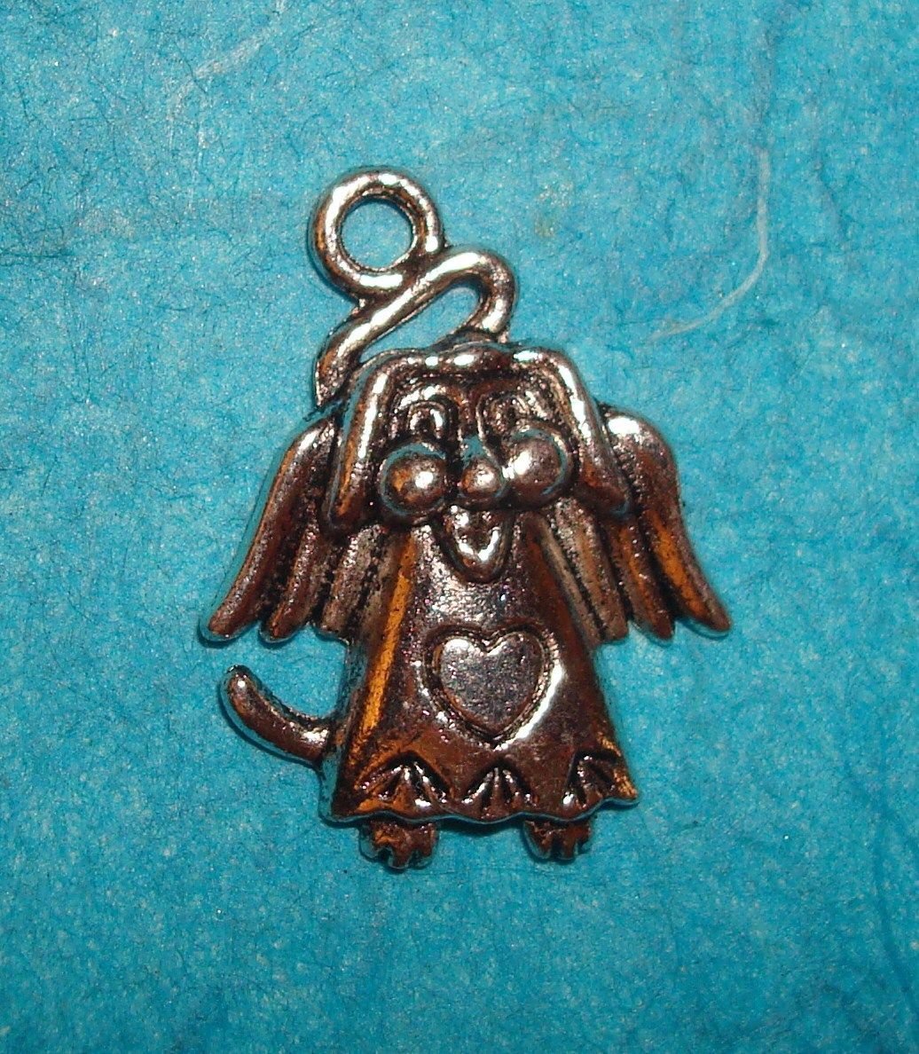 Guardian Angel Charm for Dogs & Cats - 1 Piece Pet Collar Charm for Puppy, Kitty & Veterinarian - Perfect for Pet Safety & Protection Gifts