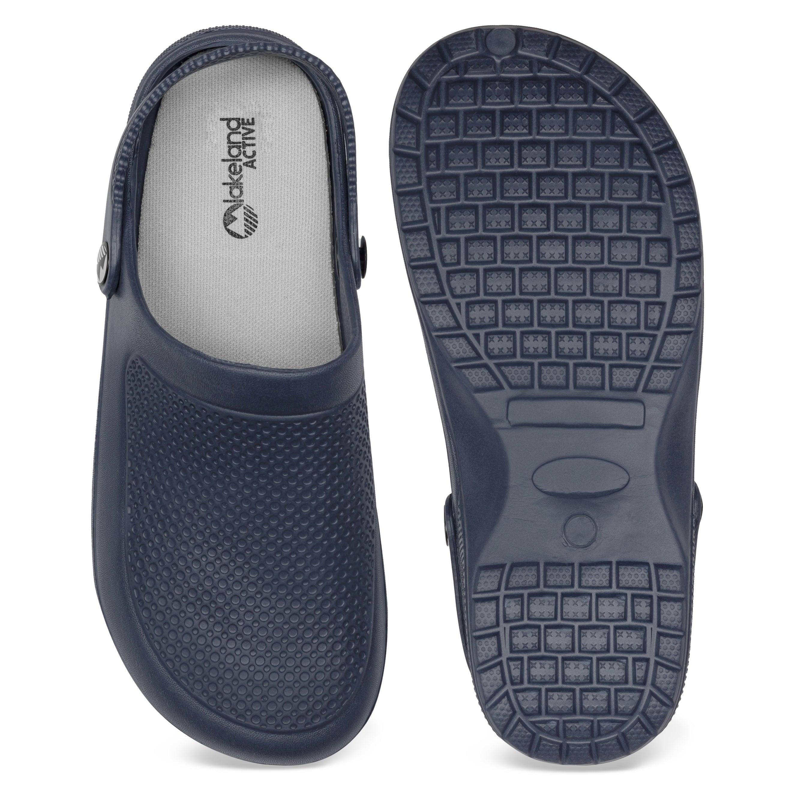 Men's Textured Garden Clogs - Comfortable Slip-Resistant Outdoor Shoes for Gardening, Yard Work & Beach Wear