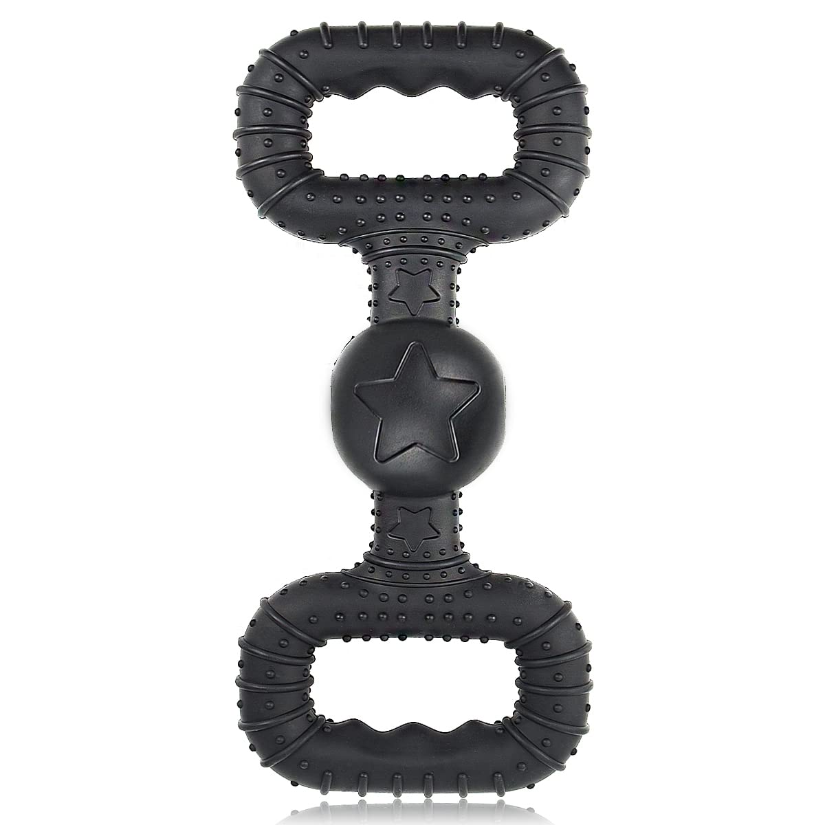 BiteKing Durable Natural Rubber Chew Toys for Large Aggressive Chewers - Tough Tug of War Dog Toy for Medium & Large Breeds, Teeth Cleaning & Gum Massage - Perfect for Playtime, Training & Dental Health