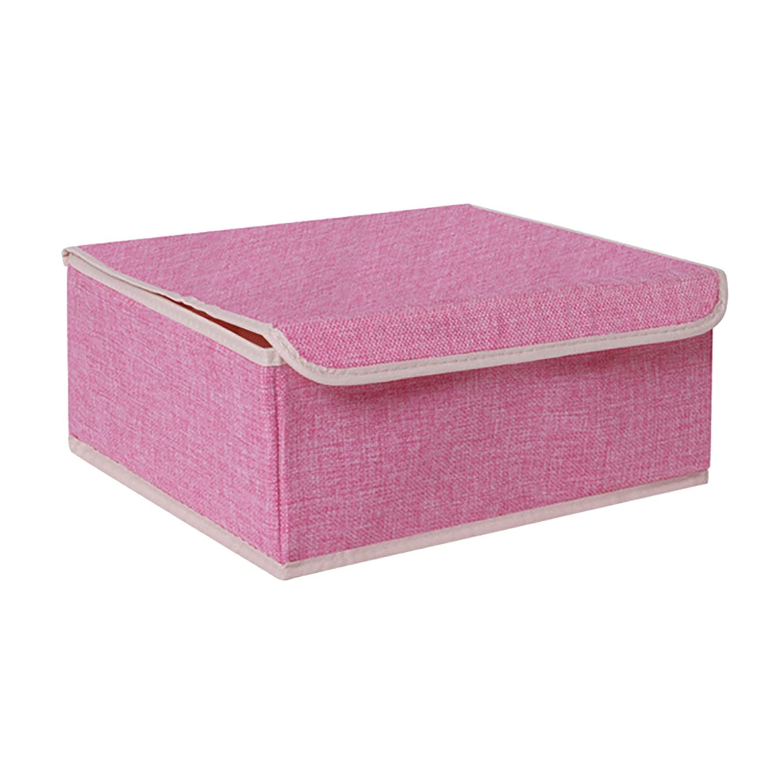 Foldable Storage Box for Underwear, Bras & Socks - 13 Compartment Organizer with Lattice Design | Washable & Space-Saving Closet Organizer (Pink, One Size) | Perfect for Bedroom, Closet & Travel Organization
