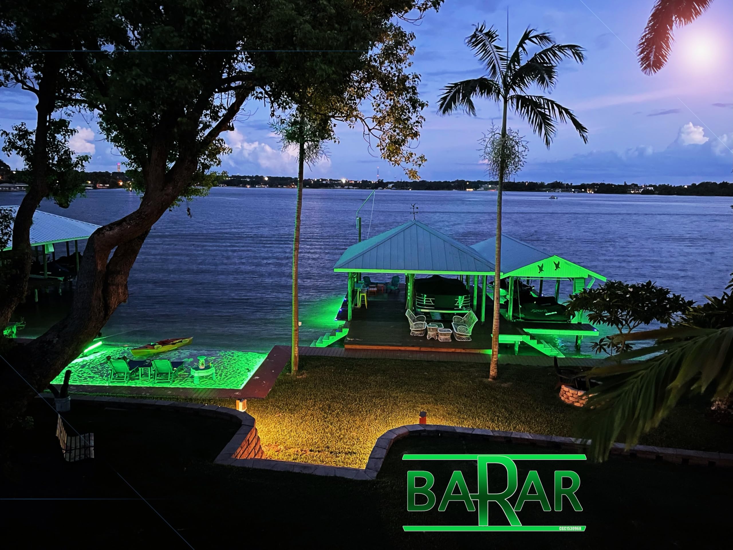 Premium Green Blob Outdoors Underwater Fishing Lights – Brightest 12V 7500 Lumens LED Fish Attractor for Snook, Bass, Crappie, Striper & Catfish – 30ft Deep – American Made for Docks & Boats – Perfect for Night Fishing & Bait Attraction