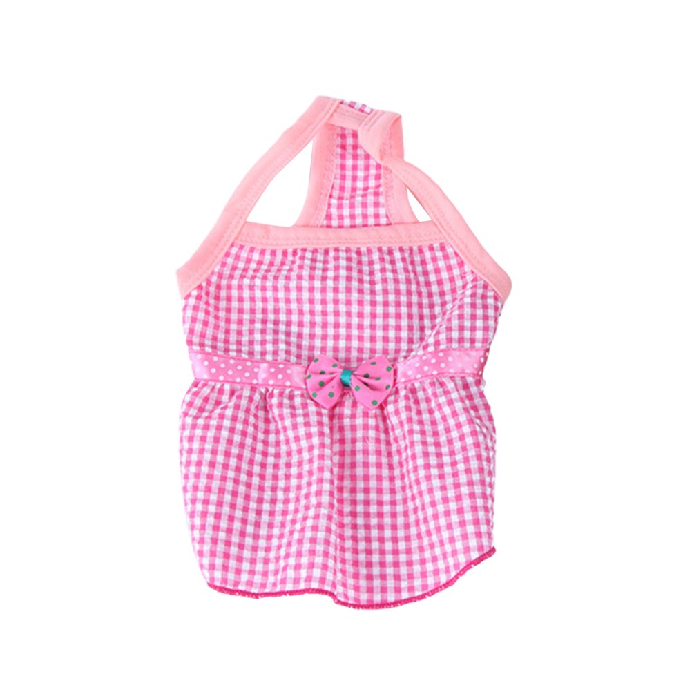 Stylish Pink XL Dog Dress Skirt - Summer Pet Clothes for Small & Medium Dogs - Perfect for Outdoor Walks & Birthday Parties