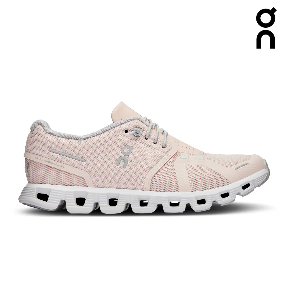ON Women's Cloud 5 Running Shoes - Lightweight & Comfortable Sneakers for Women (Shell/White) | Perfect for Jogging, Gym Workouts & Everyday Wear