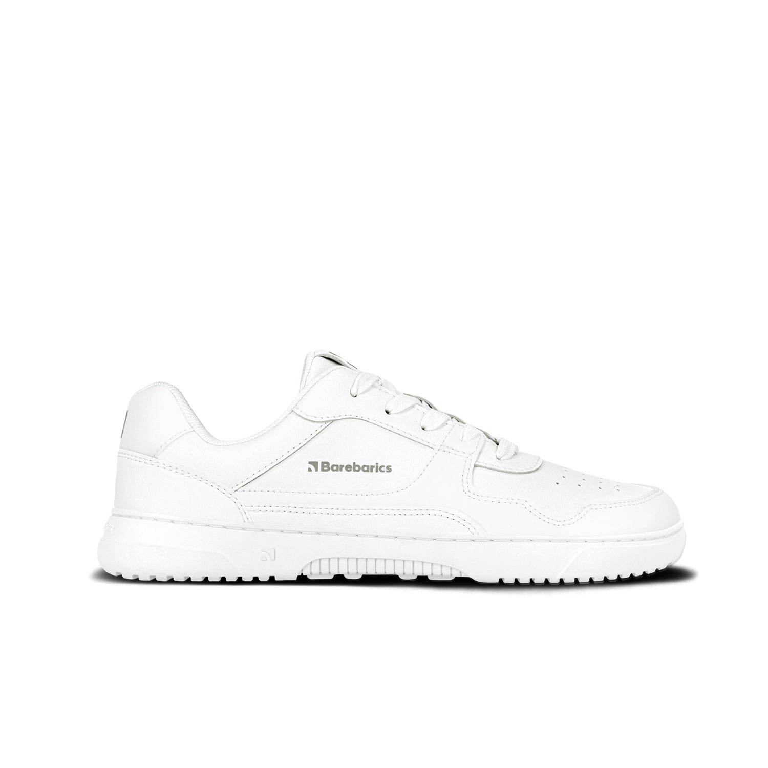 Barefoot Sneakers Barebarics Zing - All White Leather Minimalist Shoes for Men & Women | New 2025 Model | Perfect for Running, Gym & Everyday Comfort