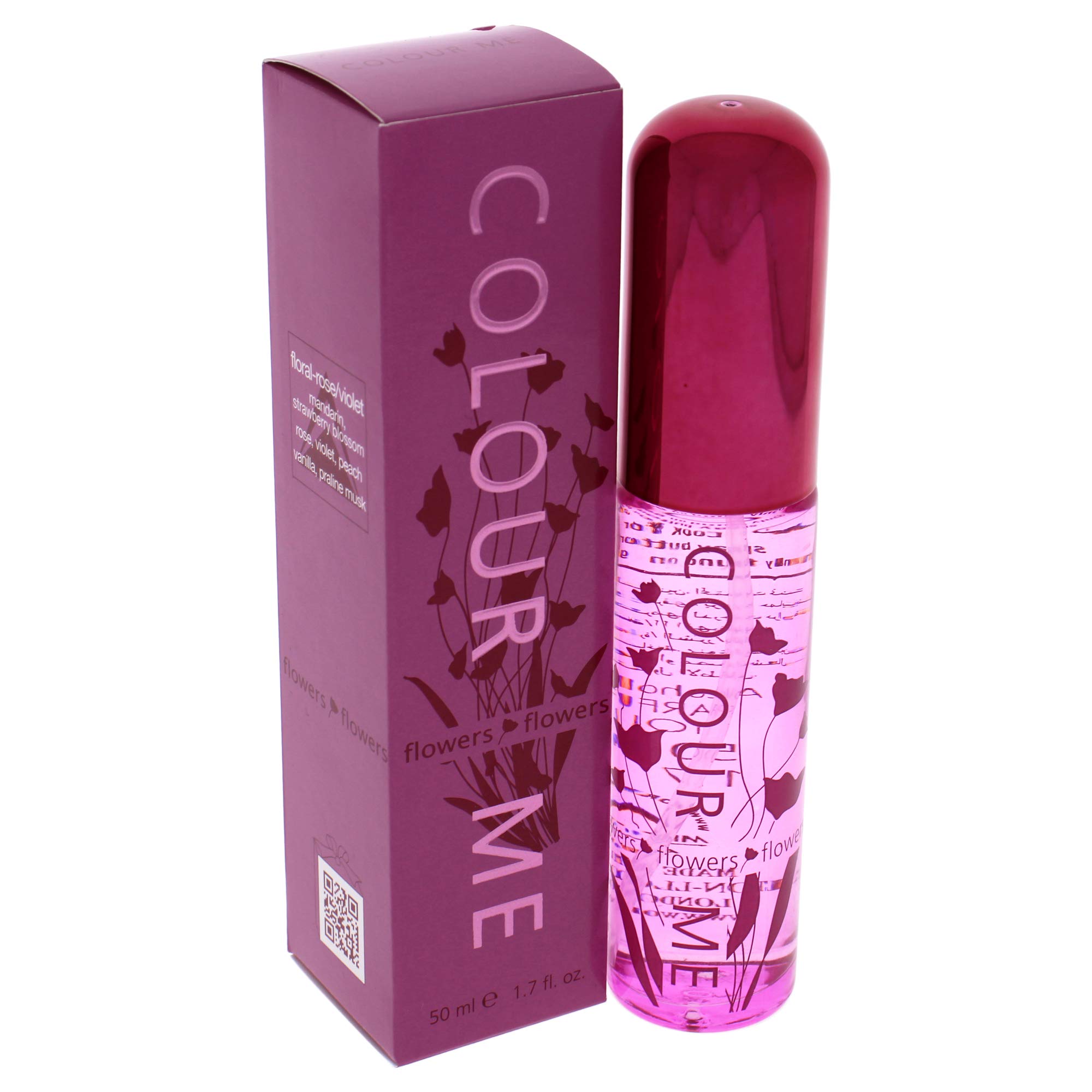 Luxury Women's Perfume - COLOUR ME Flowers Eau de Parfum 50ml | Long Lasting Floral Fragrance for Women by Milton-Lloyd | Perfect for Date Night, Office & Special Occasions
