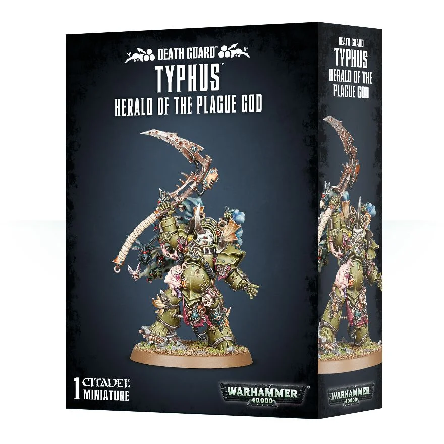 Death Guard Typhus Herald of the Plague God - Warhammer 40K Miniature Figure for Tabletop Gaming & Collecting