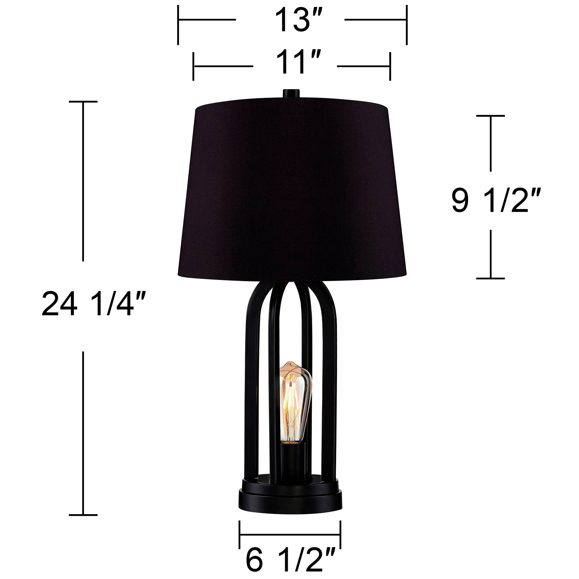 360 Lighting Marcel Industrial Modern Table Lamps Set of 2 - 24.25