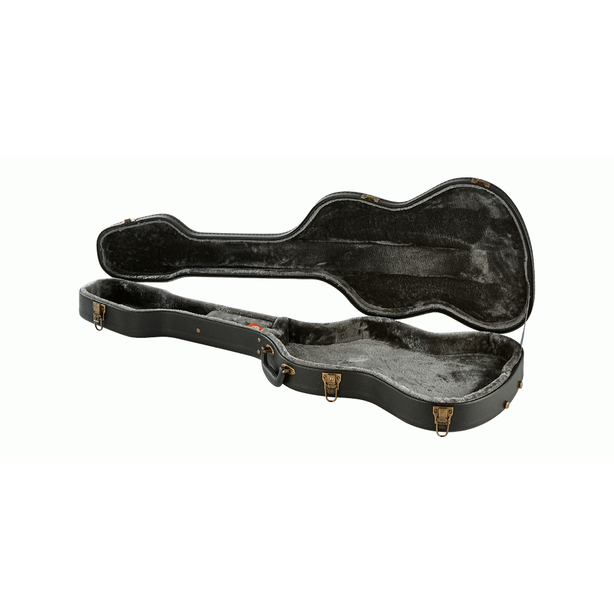 Armour APCBS Shaped Bass Guitar Hard Case - Durable ABS Shell with Plush Interior for Electric Bass Protection | Perfect for Gigging, Travel & Storage