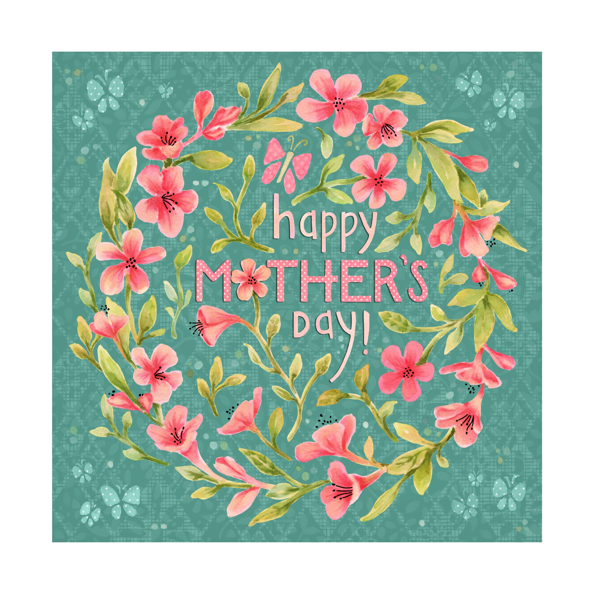 Trademark Fine Art 'Mother's Day' Canvas Wall Art by Yachal Design - Perfect Gift for Mom, Home Decor & Living Room Wall Decor
