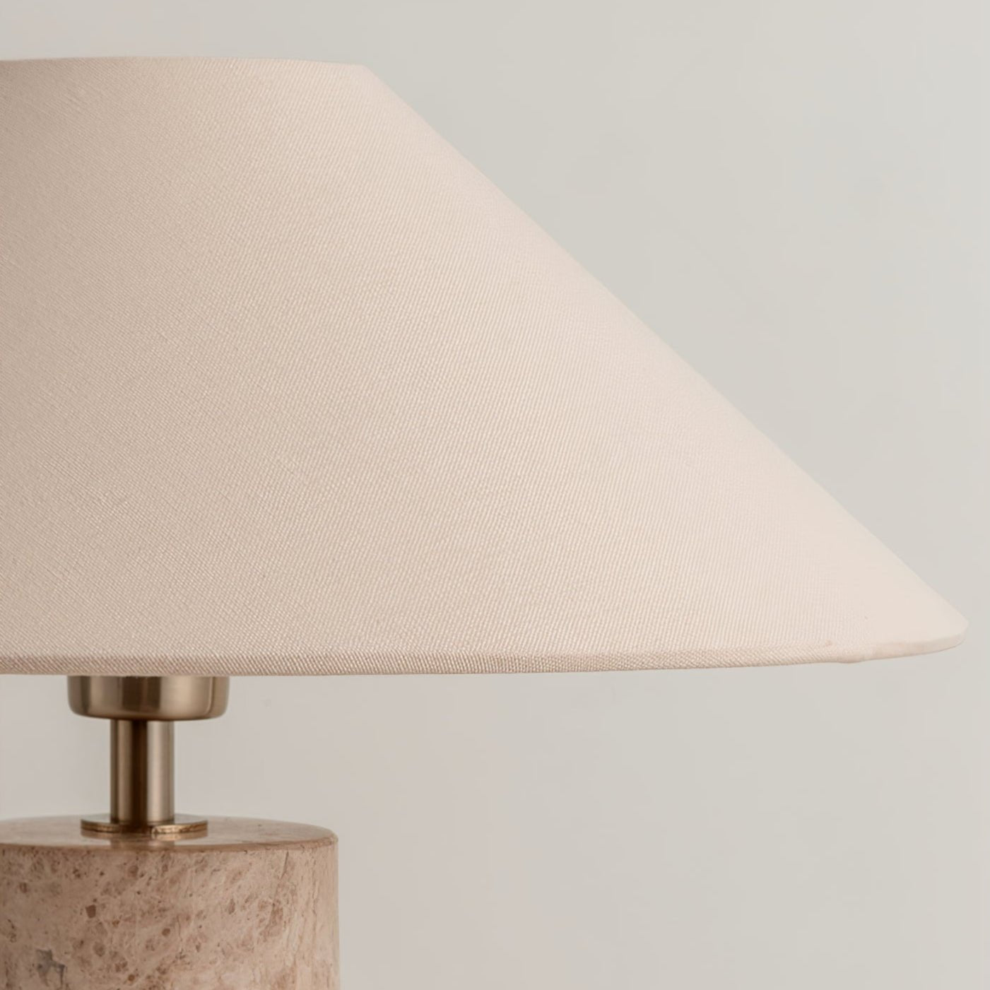 Alba Stone Table Lamp - Modern Decorative Bedside Lighting for Living Room, Bedroom & Office - Dimmable LED Desk Lamp with Natural Stone Base