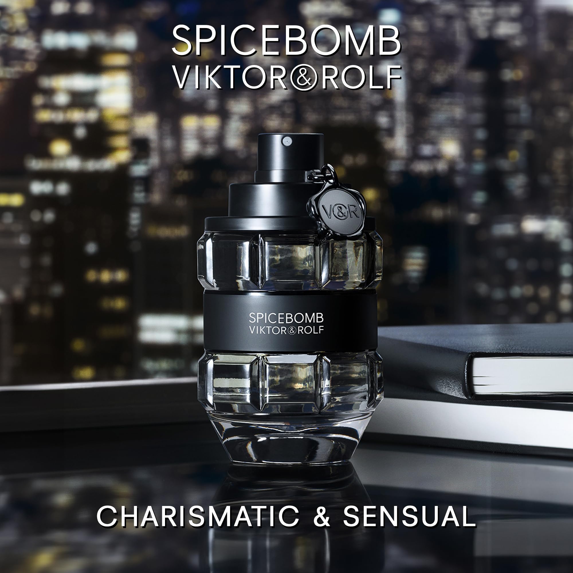 Viktor&Rolf Spicebomb Eau de Toilette for Men - Woody Spicy Cologne with Citrus & Tobacco Notes - Perfect for Date Night & Special Occasions