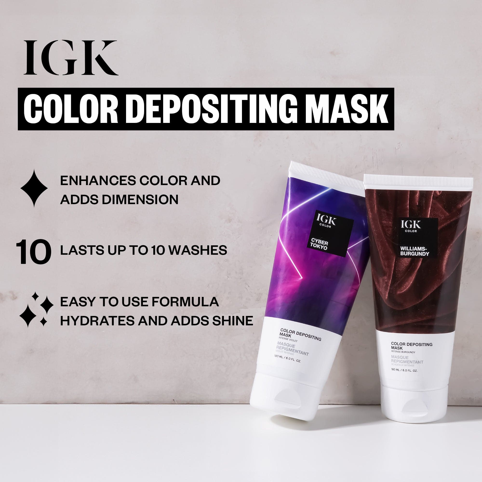 Tarantino Red Color Depositing Hair Mask - Semi-Permanent Hair Color Treatment for Vibrant, Long-Lasting Results | Perfect for Brunettes & Color-Treated Hair | At-Home Salon Quality Hair Care