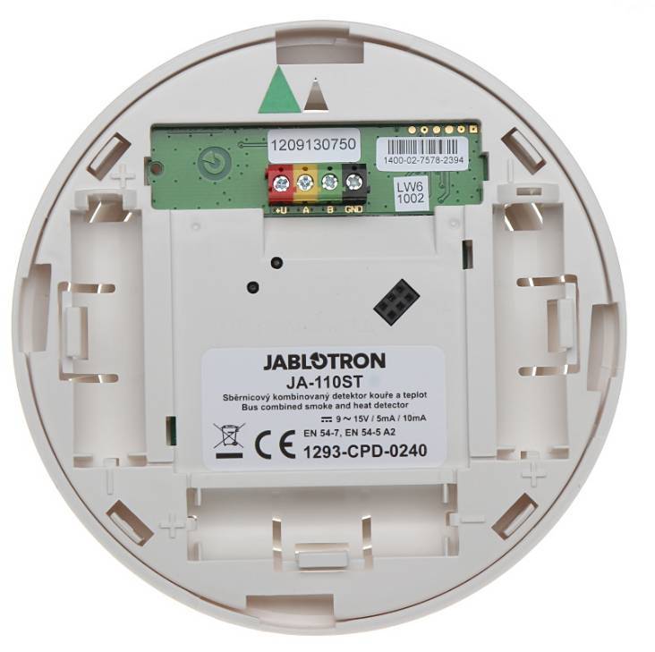 JA 110ST BUS Combined Smoke and Heat Detector - Dual Sensor Alarm for Home & Office Safety Protection