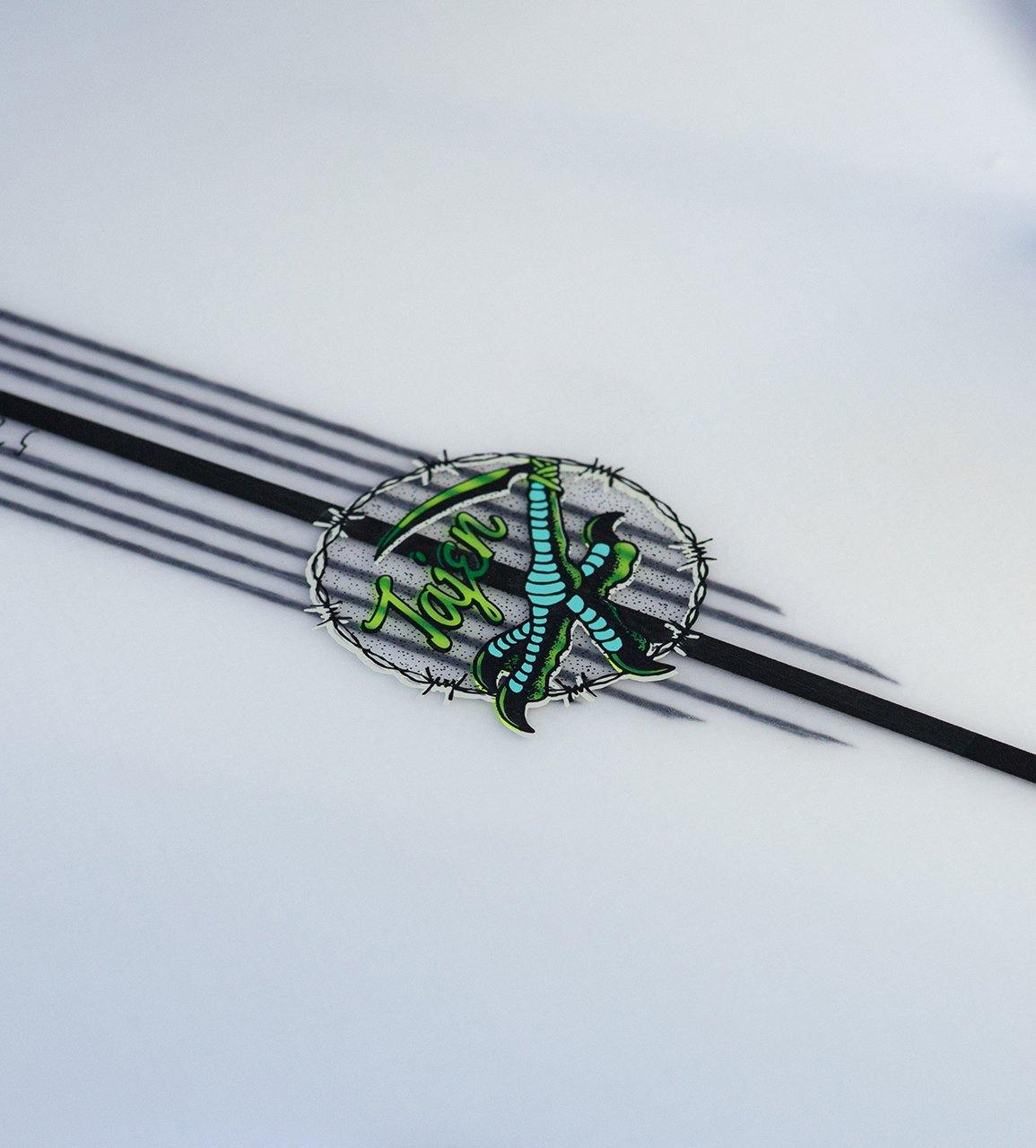 Tajen Hybrid Shortboard Surfboard - Lightweight Carbon Wrap for Performance Surfing | Perfect for Small Waves and Quick Maneuvers