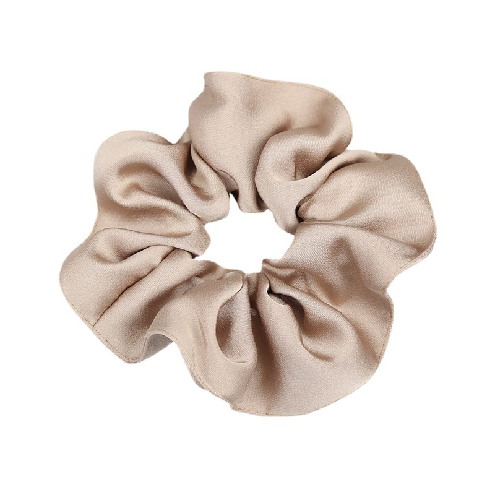 Large Ponytail Holders 4Pcs - Cotton Linen Hair Rings for Women | Perfect for Thick Hair & Daily Styling