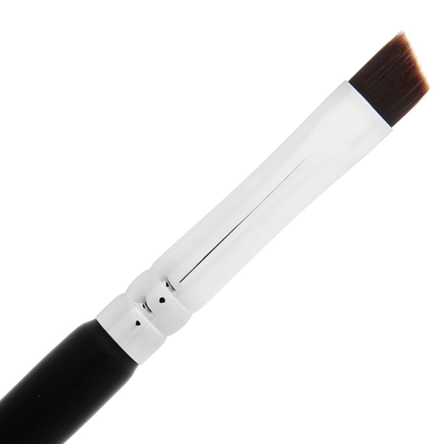 Beauty Junkees Precision Eyeliner Brush - Thin Winged Liner Brush for Liquid, Cream & Powder Makeup | Angled Tightline Brush for Eyebrows & Eye Makeup | Perfect for Professional & Everyday Makeup Looks