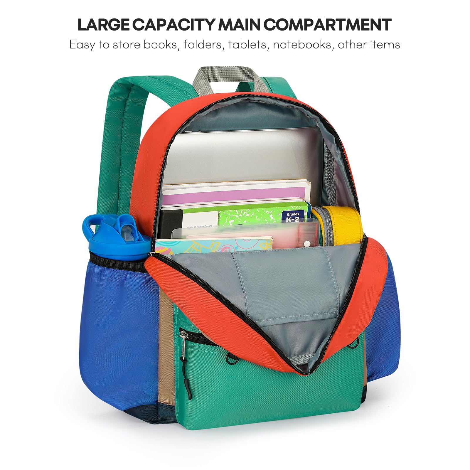 Mibasies Kids Backpack for Boys Age 4-6 - Durable Elementary School Bookbag with Adjustable Straps | Perfect for School, Travel, and Daily Use