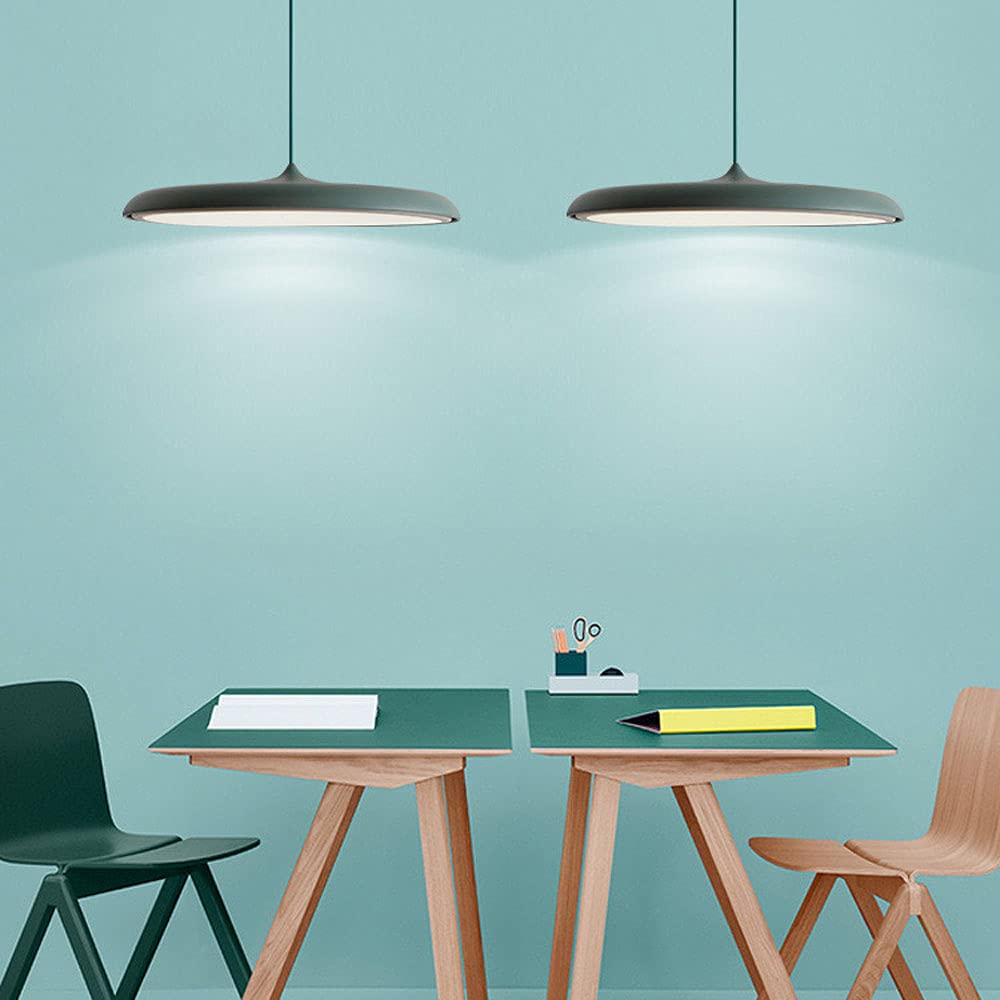 Modern Flush Mount LED Ceiling Light Fixture - 6000K Cool White, Energy Efficient Hanging Pendant Lamp for Living Room, Bedroom & Hallway - Stylish Home Decor Lighting for Nighttime Ambience & Interior Design