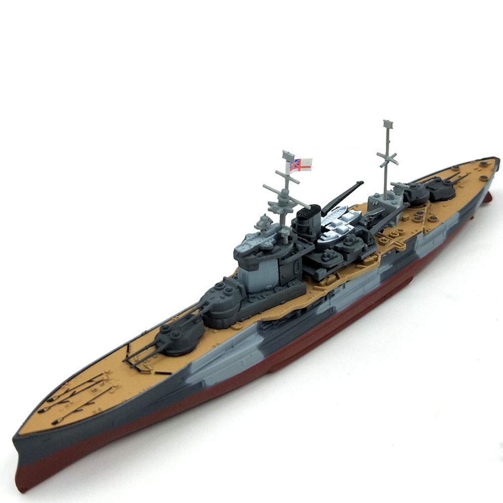 1/1000 Scale WWII British Navy Warship Battleship Plastic Model Kit - ZCYXQR Military Collectible for Home Display & Historical Enthusiasts | Perfect for War History Buffs, Model Builders & Office/Man Cave Decor