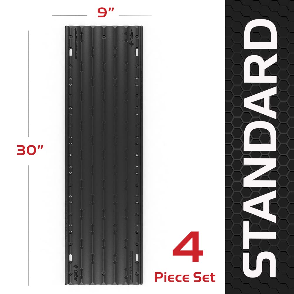 Caliber Bundle with Trax Grabber Ramp Traction 2-Piece Set & LowPro Glides Standard Width 4-Piece Set (23060 & 13373) - Perfect for Snowboarders, Skiers & Outdoor Enthusiasts