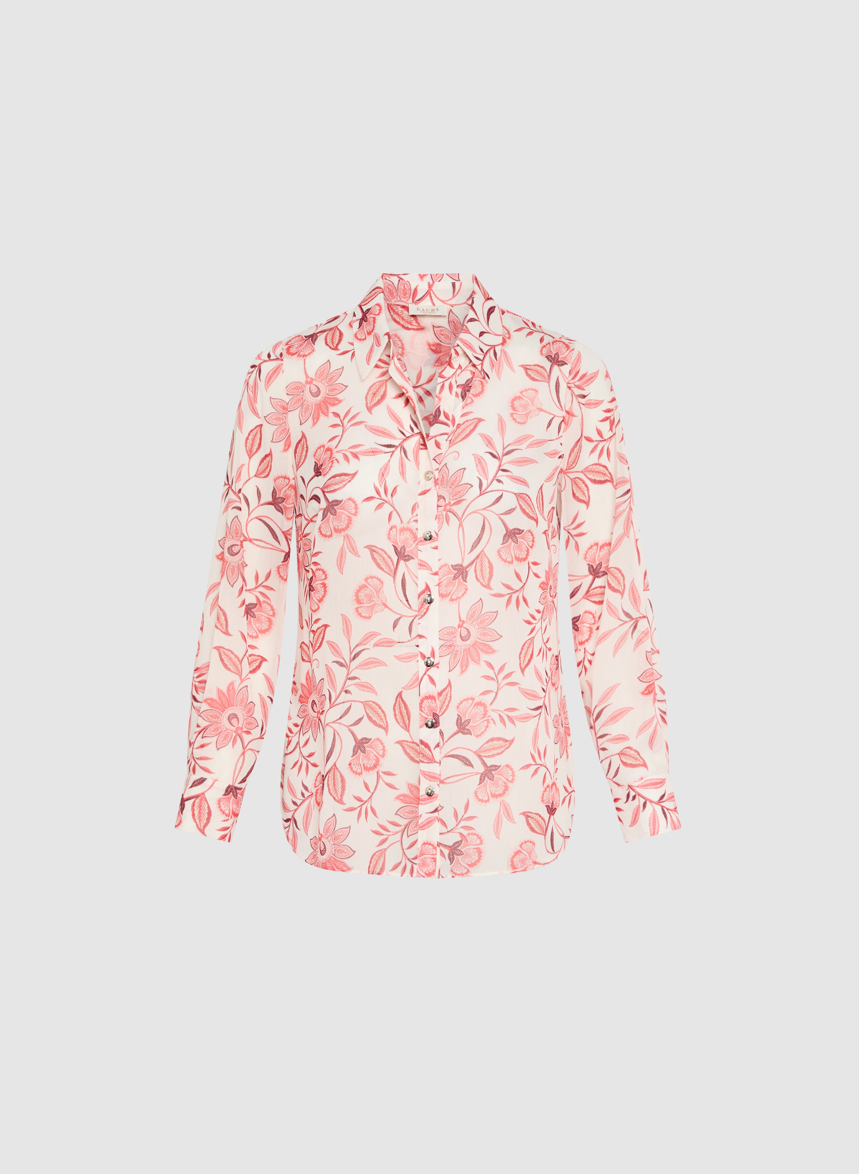 Floral Print Blouse for Women - Elegant Flowy Tops with V-Neck & Short Sleeves - Perfect for Spring Summer, Office Wear & Casual Outfits
