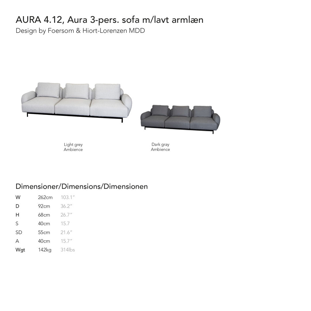 Pre-Configured Aura Sofa Set of 2 - Modern Living Room Furniture for Small Spaces & Apartments | Perfect for Cozy Movie Nights & Family Gatherings