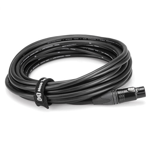 Hosa Technology WTI 508 Hook & Loop Cable Ties 0.5x8 Inch (Black, 50 Pack) - Organize Cables for Home Office, Studio & Electronics