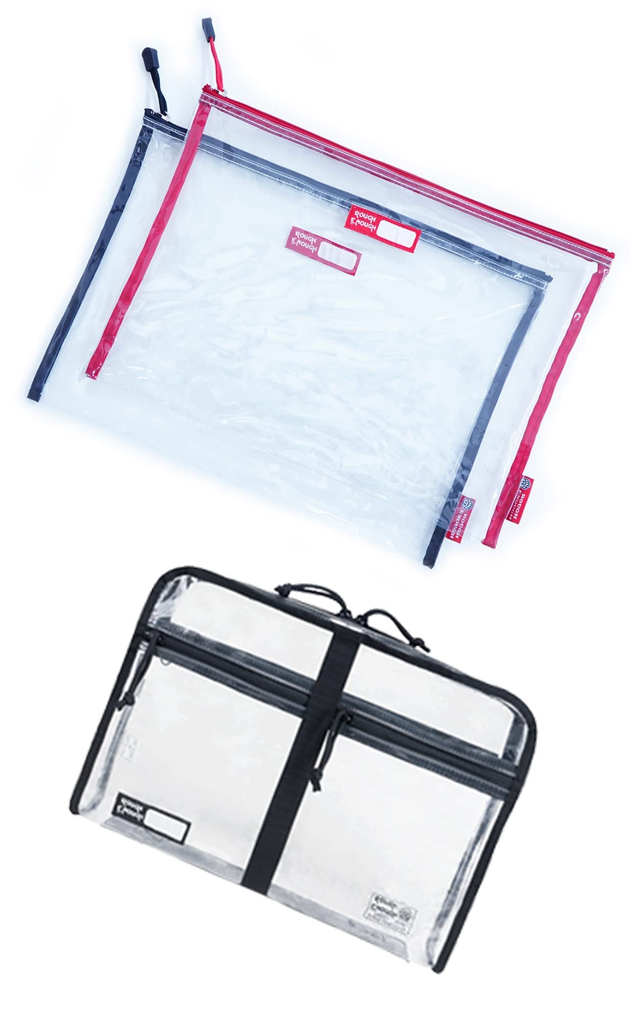 Clear Plastic Document Bags - Heavy Duty File Folders Organizer Set for Office, School & Home Organization | Waterproof & Durable Storage Solution