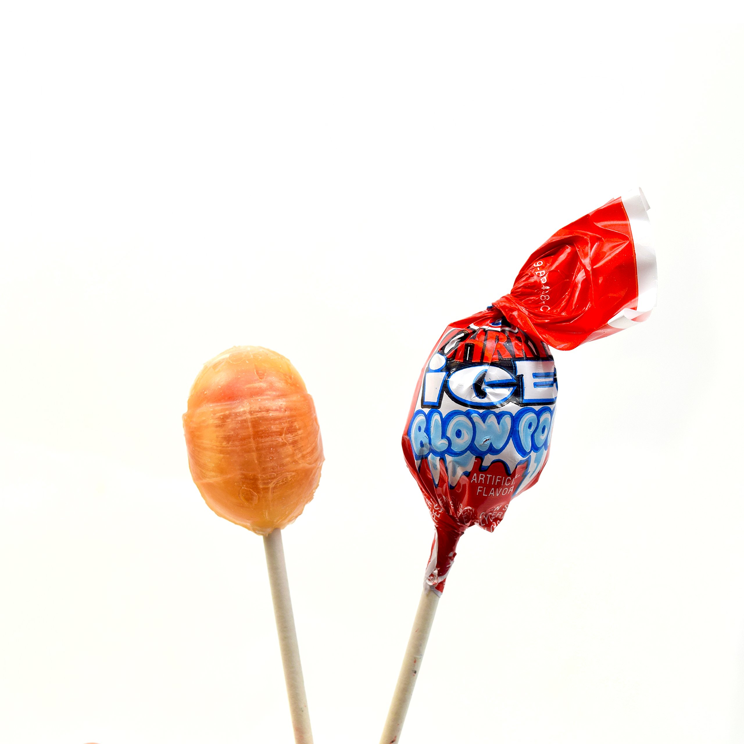 Blow Pops Cherry Ice Charms - Bulk Lollipop Candy for Parties, Favors & Gifts - Sweet Cherry Flavored Hard Candy with Bubble Gum Center