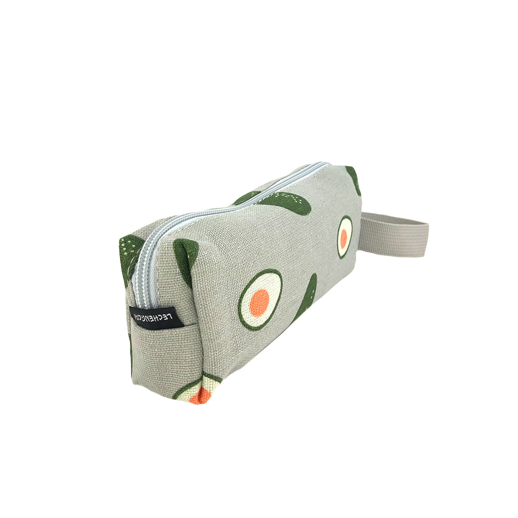Durable Canvas Avocado Pencil Case - Eco-Friendly School & Office Supplies for Students & Professionals