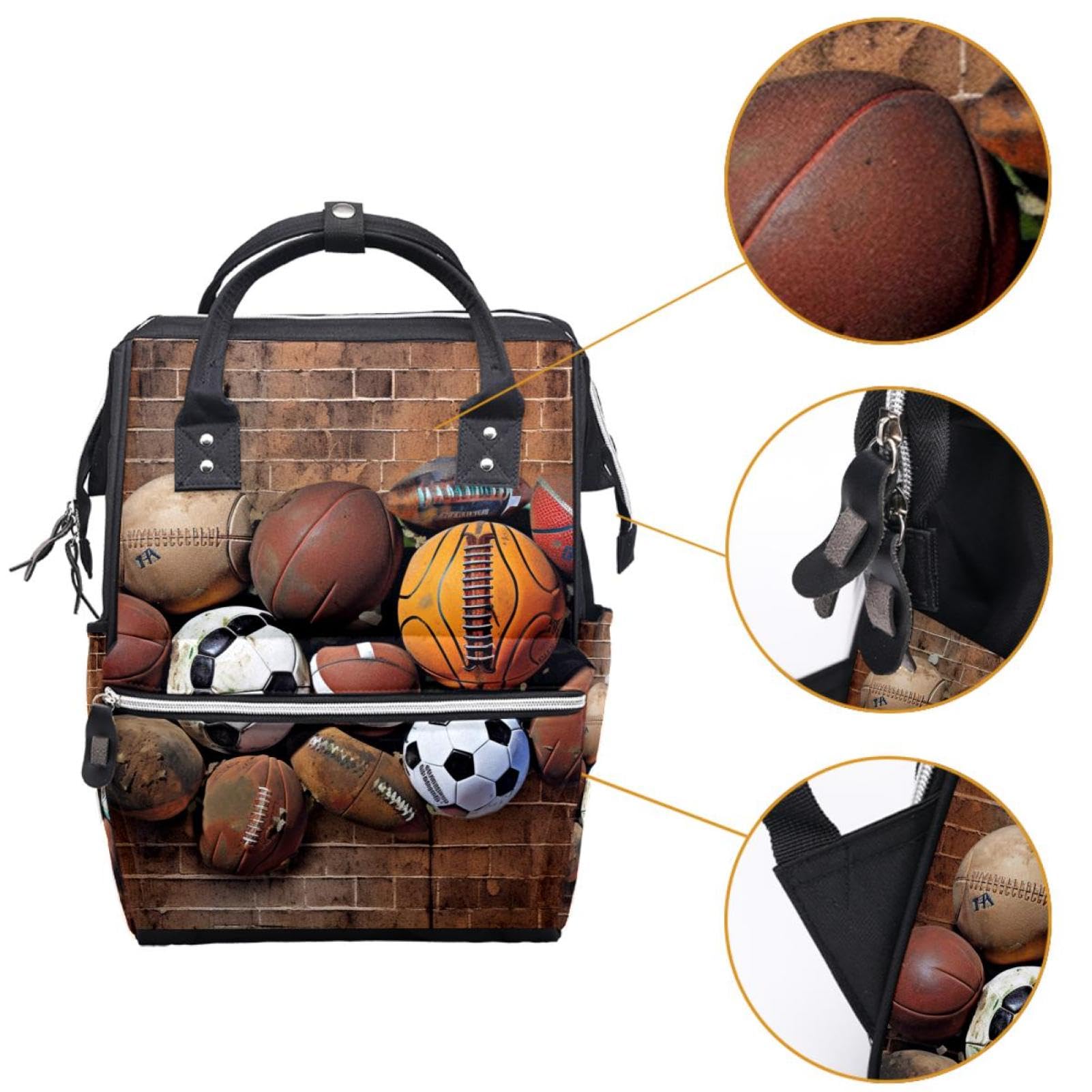 Best Travel Backpack for Men & Women - Durable Sports Backpack for Basketball, Football, Baseball - Perfect for Gym, School & Outdoor Adventures