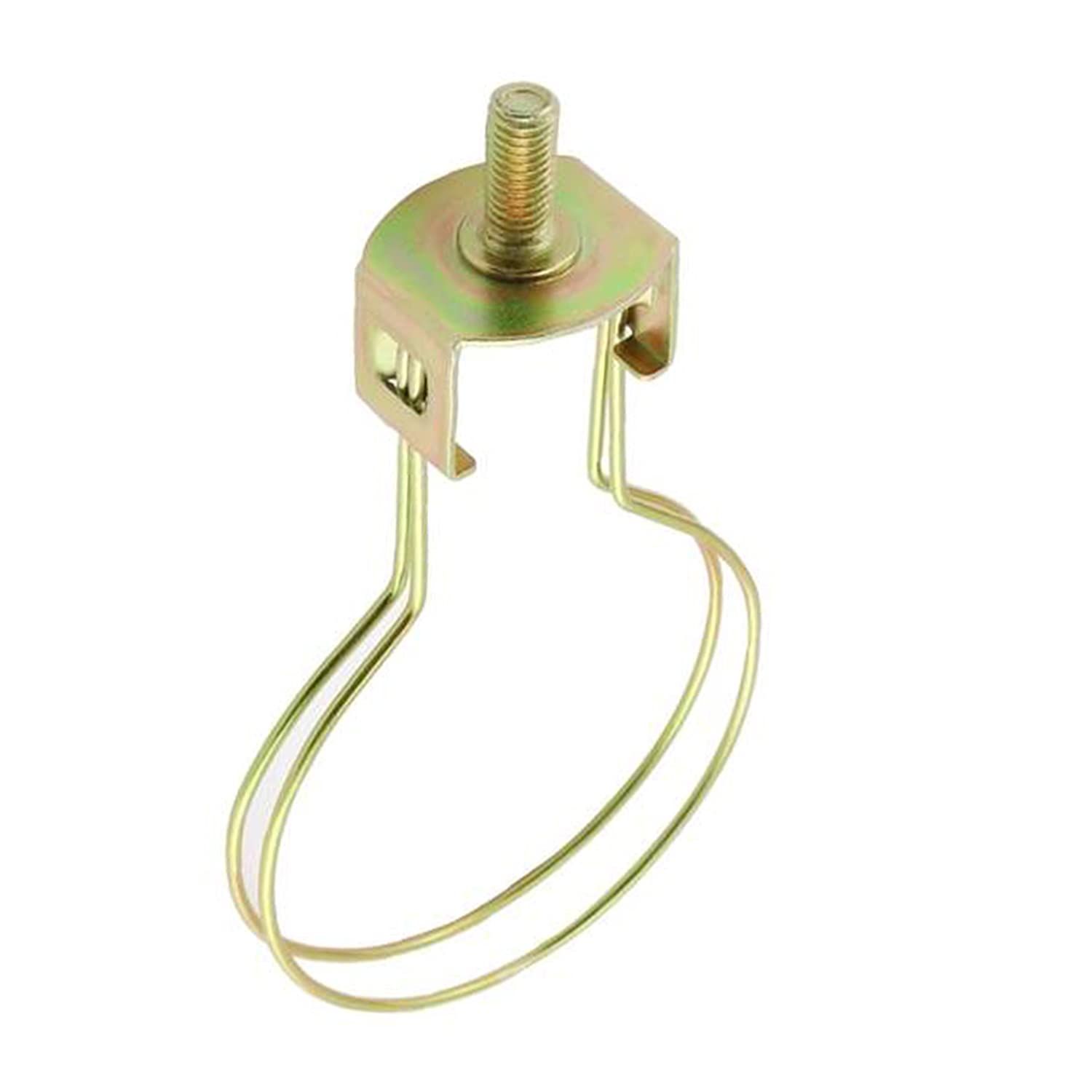 Brass Clip-On Lamp Harp Adapter with Shade Attaching Finial - Supports Lamp Shades for Table & Floor Lamps - Perfect for Living Room, Bedroom & Office Lighting Decor