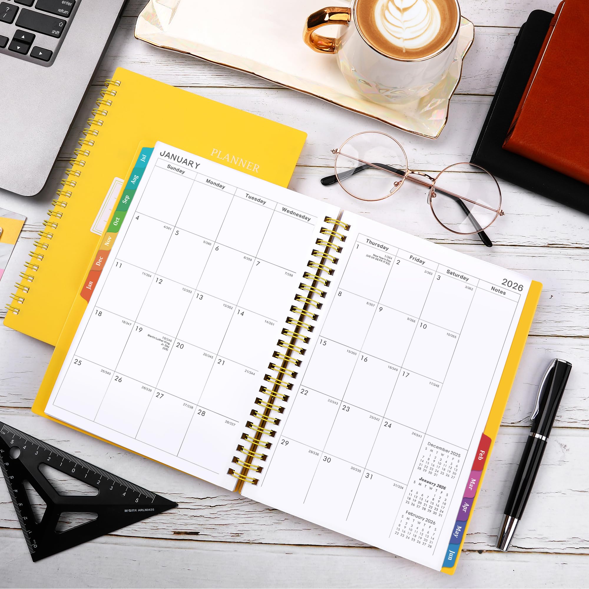 2025-2026 Academic Planner | July 2025 to June 2026 Daily Weekly Monthly Organizer | 6.25