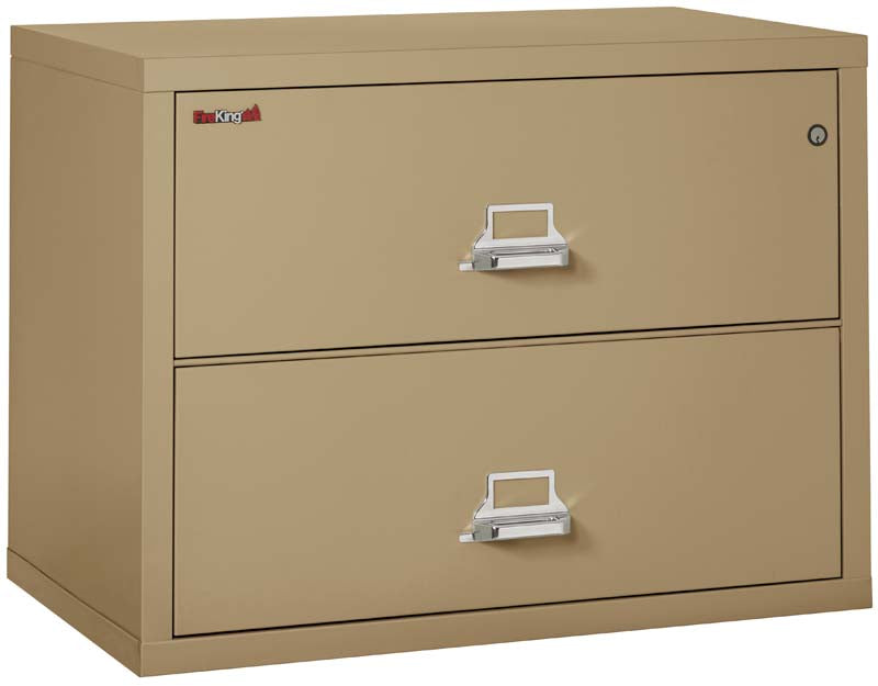 FireKing 2-Drawer 38-Inch Wide Lateral Fireproof File Cabinet - Secure Document Storage for Office & Home Use
